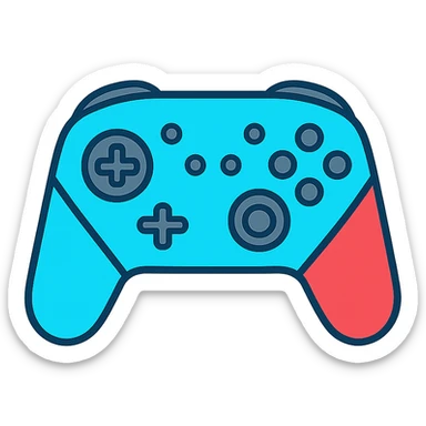 Nintendo Switch 2 Pro Controller, modern, detailed, product icon sticker