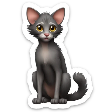 Lykoi Cat full body sticker