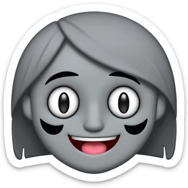 Spamton from Deltarune as a winking emoji, playful and chaotic sticker