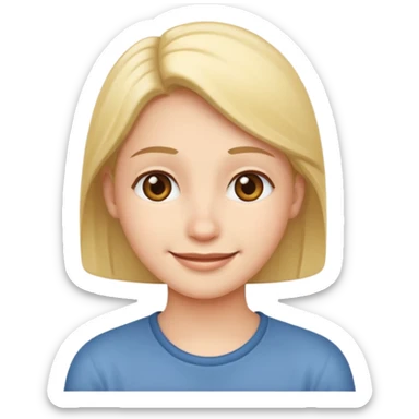 smiley thinking with a smile sticker