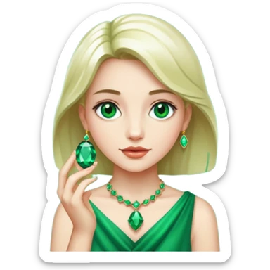 girl carry jewel  sticker