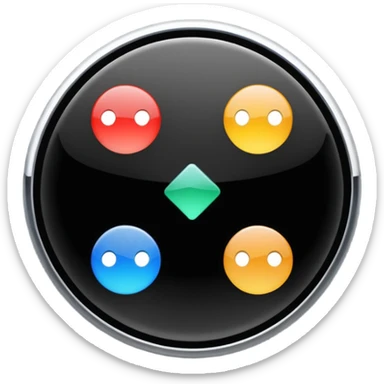 Play buttons black sticker