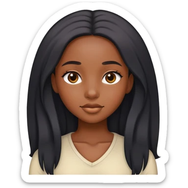 Black girl sticker