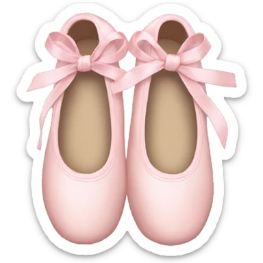 Pale pink ballet shoes sticker