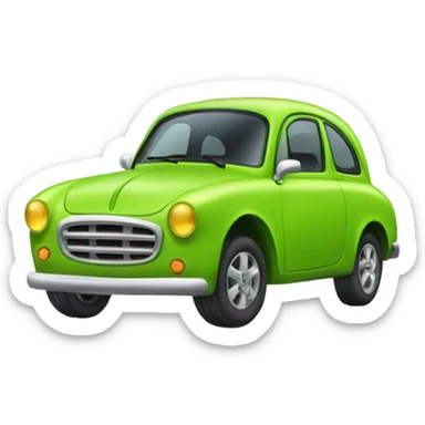 Lime green deepal car sticker