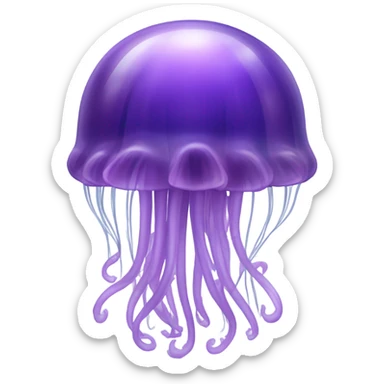 purple jellyfish sticker