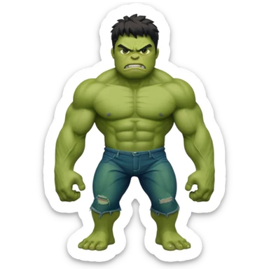 Hulk stand sticker