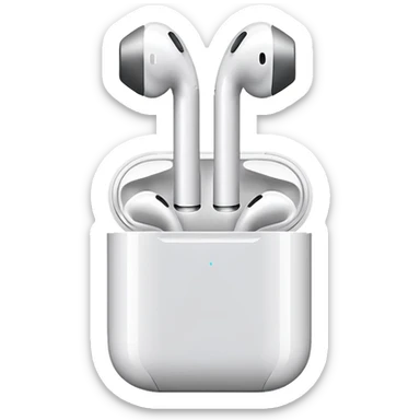 apple ear pods sticker