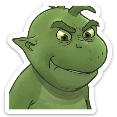 Grinch credit card  sticker