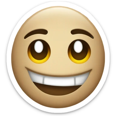 a winking emoji but with a big smile sticker