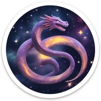 ouroboros galaxy sticker