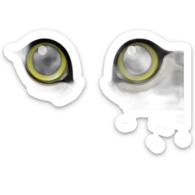 tortoiseshell cat olive green eyes sticker