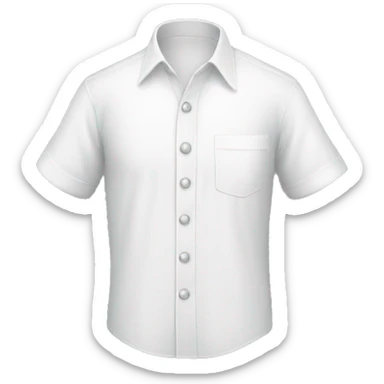 white shirt sticker