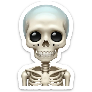 esqueleto chorando sticker