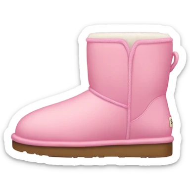 Pink ugg boot sticker