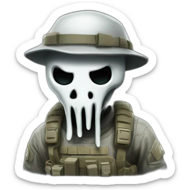 Ghost Call Of duty sticker