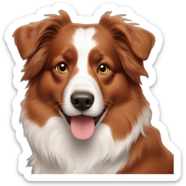 red australian shepherd sticker
