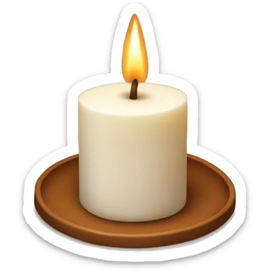 Cinamon candle sticker
