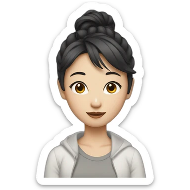 cool asian girl sticker