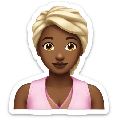 Girl spa day sticker