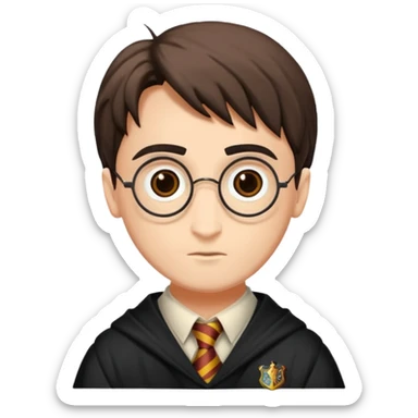 Harry Potter asa kahverengi ve düz sticker