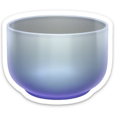 Cylindrical Crystal singing bowl sticker