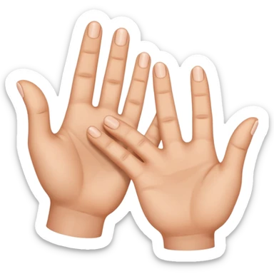 pointer finger and thumb touching  sticker