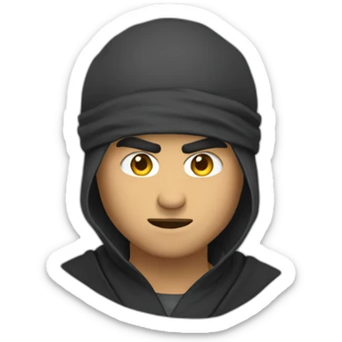 stubborn ninja junkie sticker