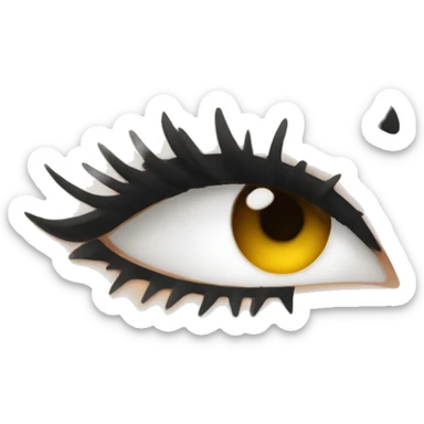 False eyelashes  sticker