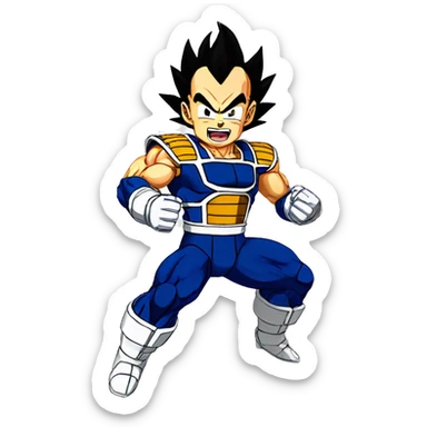 Vegeta dragon ball sticker
