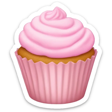 Light pink cupcake sticker