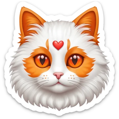 cat with heart eyes sticker