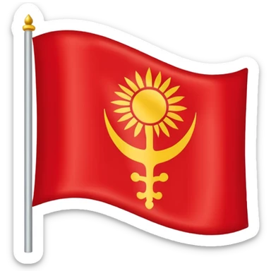 Jain flag sticker