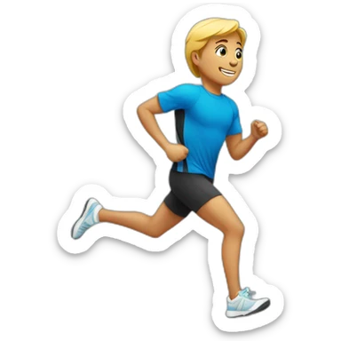 running sticker