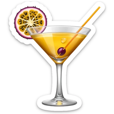 pornstar martini. the passion fruit slice should be on top of the liquid. not on the rim sticker