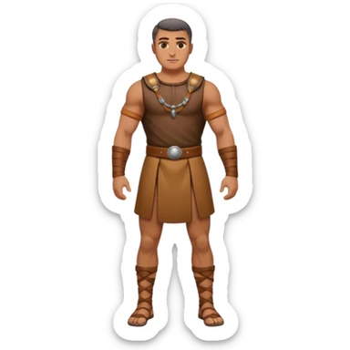 rey fuerte y poderoso de la epoca púnica, foto del cuerpo entero sticker