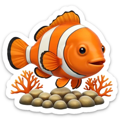 Nemo clownfish sticker