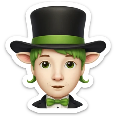 green vegetable with a top cow hat sticker