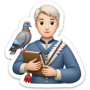 Fanfare as a lord has received a carrier pigeon from a fellow lord. Make sure to include the lord sticker