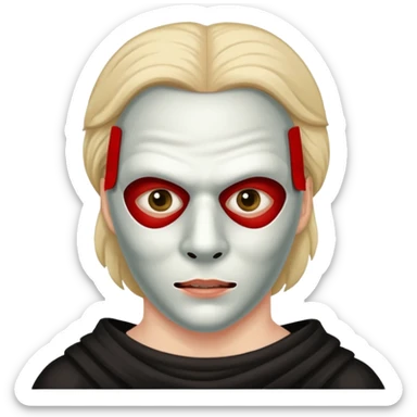 crie um serial killer mascarado sticker