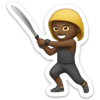 throwing weapons sticker