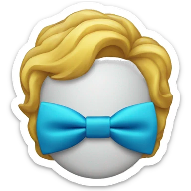 clip bowtie sticker