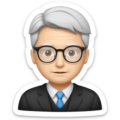 Gojo with glasses and no wrinkles sticker