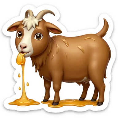 Goat Vomiting  sticker