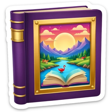 Fairytale book sticker