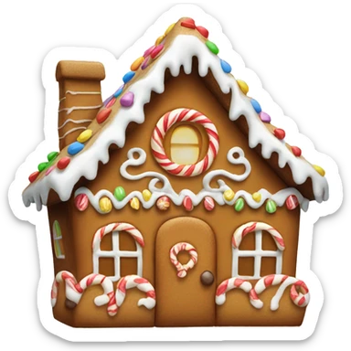 gingerbread house sticker