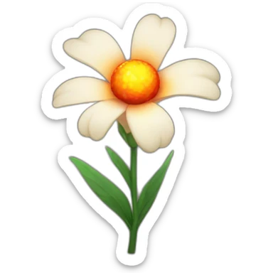 flower that throws fireballs  sticker