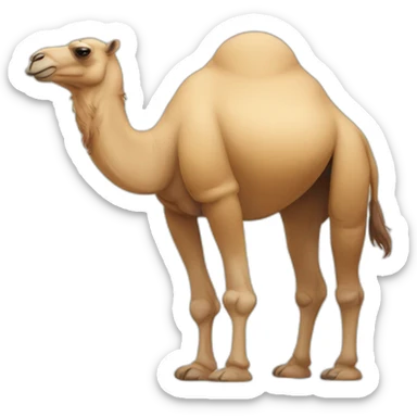 Fat anthro camel sticker