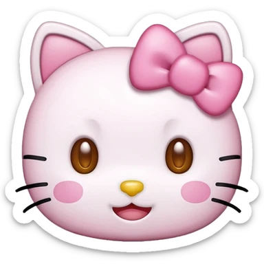 cute hello kitty emojis sticker