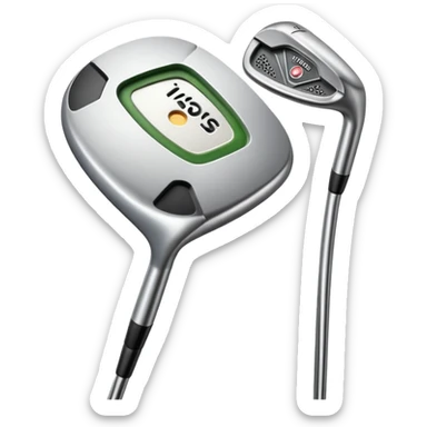 Golf clubs sticker